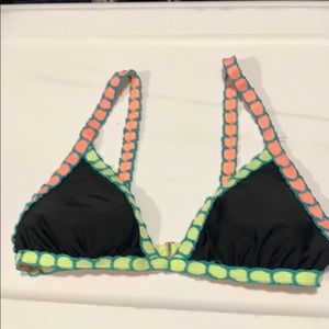 Black Neon Two Piece Bathing Suite